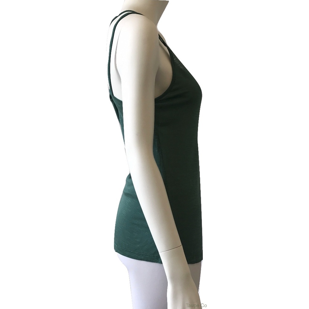 Tresics Strappy Lightweight Emerald Green Tank - Picture 3 of 7